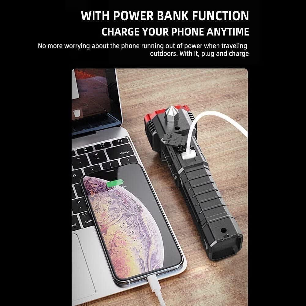 Portable Rechargeable Torch LED Flashlight with USB charger